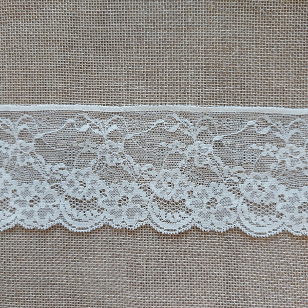 Ivory Valencienne Lace  - Width 7,00 cm